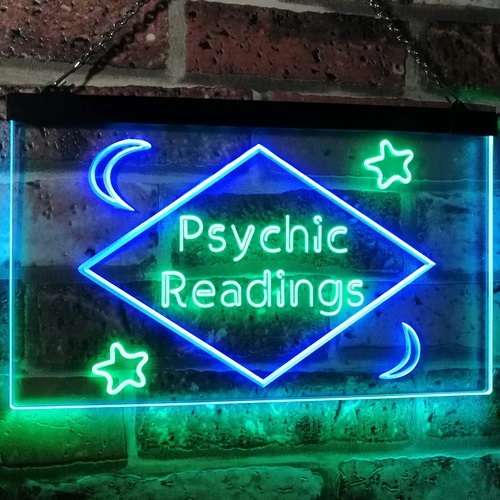 Psychic Readings Dual LED Neon Light Sign